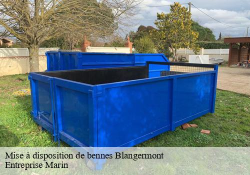 Mise à disposition de bennes blangermont-62270 Entreprise Marin