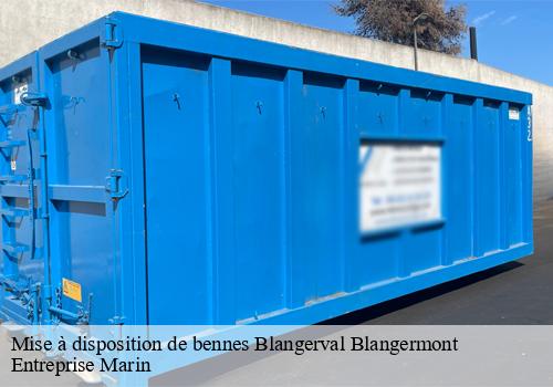 Mise à disposition de bennes blangerval-blangermont-62270 Entreprise Marin