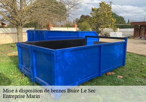 Mise à disposition de bennes buire-le-sec-62870 Entreprise Marin
