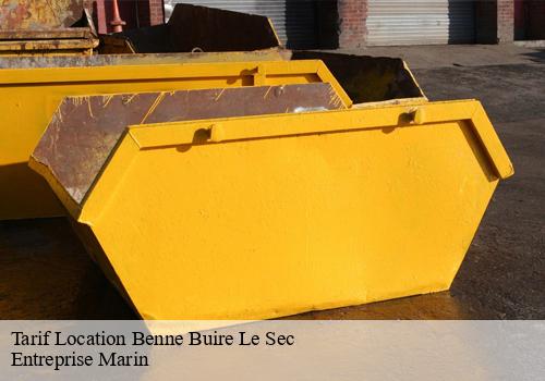 Tarif Location Benne buire-le-sec-62870 Entreprise Marin