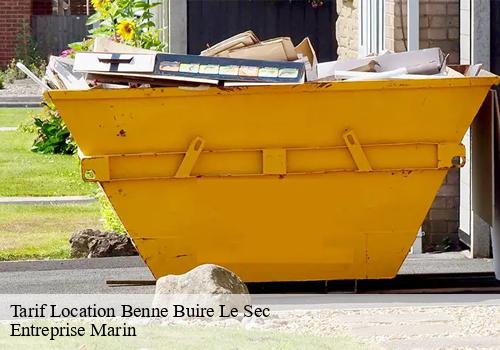 Tarif Location Benne buire-le-sec-62870 Entreprise Marin