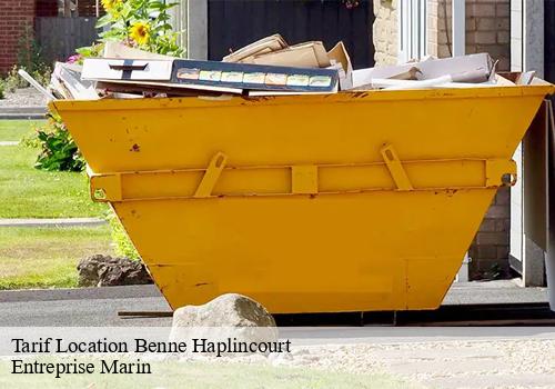 Tarif Location Benne haplincourt-62124 Entreprise Marin