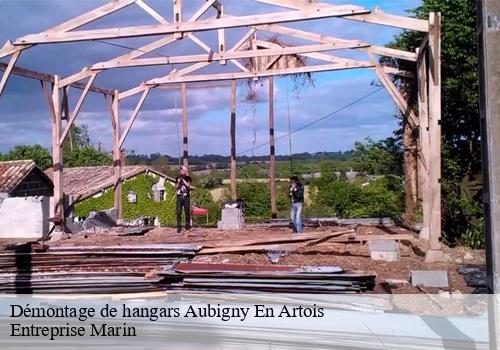 Démontage de hangars aubigny-en-artois-62690 Entreprise Marin