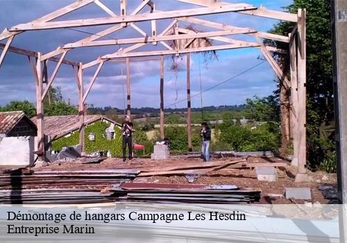 Démontage de hangars campagne-les-hesdin-62870 Entreprise Marin