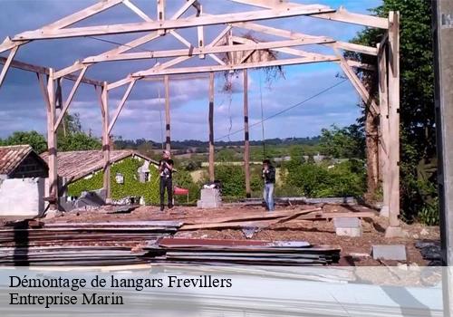 Démontage de hangars frevillers-62127 Entreprise Marin