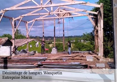 Démontage de hangars wanquetin-62123 Entreprise Marin