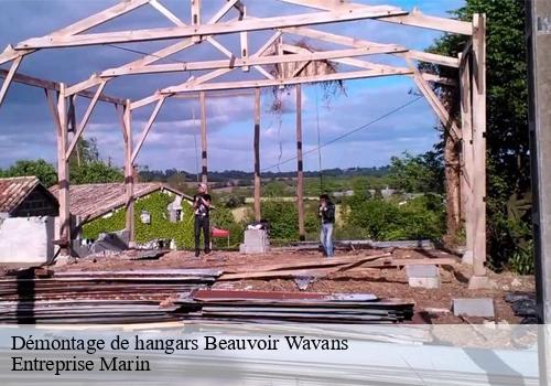 Démontage de hangars beauvoir-wavans-62390 Entreprise Marin