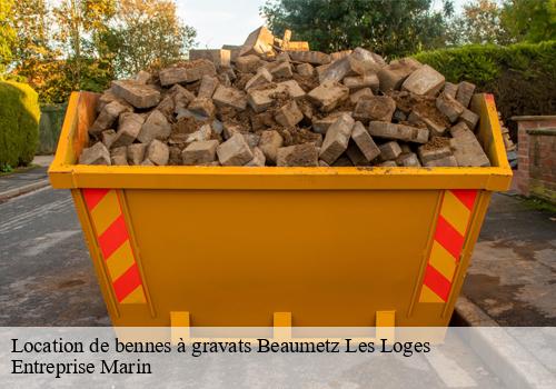 Location de bennes à gravats beaumetz-les-loges-62123 Entreprise Marin