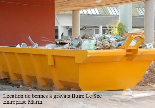 Location de bennes à gravats buire-le-sec-62870 Entreprise Marin